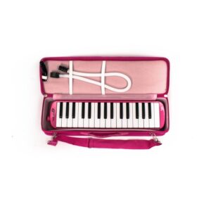 Melódica Vitale 32 Teclas Rosa QM32A4-PKSL con Estuche y Accesorios